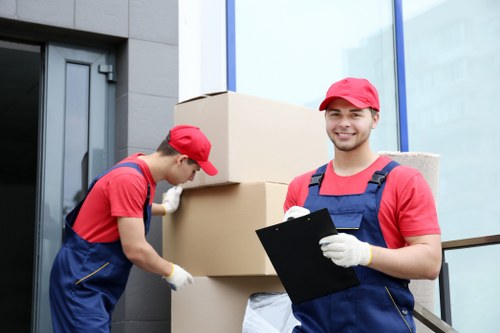 Local removal team planning a move in Bermondsey residential street