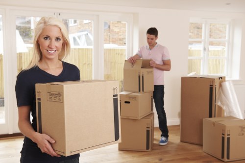 Loading furniture and boxes into a removal van for Bermondsey move