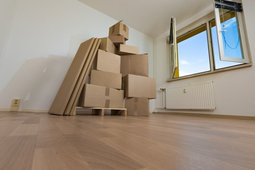 Coordinated move-day loading for an office relocation in South London