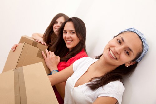 Local Bermondsey moving team handling items with care