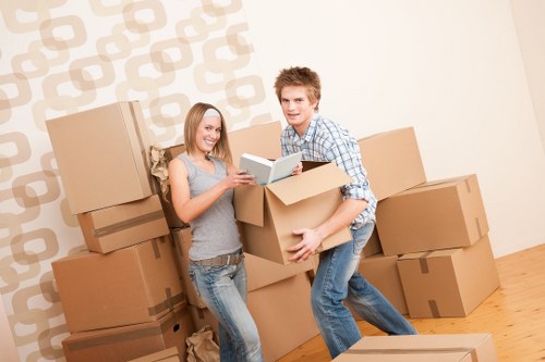 Commercial removals team assisting with office move in Bermondsey