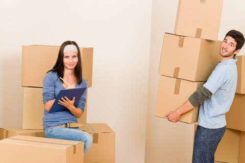 Furniture protection and loading for a Bermondsey house removal