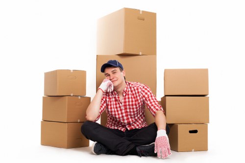 Professional movers handling flat relocation in Bermondsey